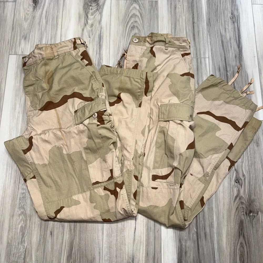 Lot USGI 3 Color Desert Camo Combat Pants Medium Long Ripstop 8415-01-327-5336